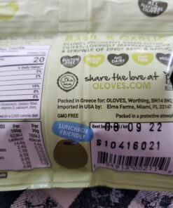 OLOVES Natural Whole Pitted Olives | 24 Pack Variety | Basil & Garlic, Chili & Oregano, Lemon & Rosemary | Vegan, Kosher, Gluten Free + Keto Friendly Healthy Snacks, 1.1 Ounce (Pack of 24) 1.1 Ounce (Pack of 24) 20 71F1mUOMdvL