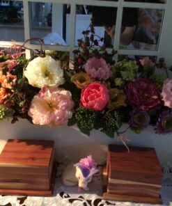 Nearly Natural 4665 Mixed Mini Peony Centerpiece Silk Flower Arrangement,10"D x 34"W x 6.5"H 10"D x 34"W x 6.5"H 31 71F2x1PwGsL