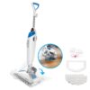 Bissell Power Fresh Steam Mop with Natural Sanitization, Floor Steamer, Tile Cleaner, and Hard Wood Floor Cleaner with Flip-Down Easy Scrubber, 1940A PowerFresh
