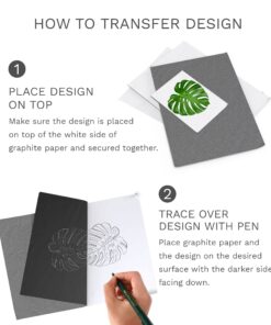 MyArtscape Graphite Transfer Paper - 9" x 13" - 50 Sheets - Waxed Carbon Paper for Tracing (Black) 26 71F458deNGL