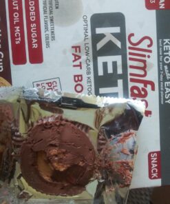 SlimFast Low Carb Chocolate Snacks, Keto Friendly for Weight Loss with 0g Added Sugar & 3g Fiber, Peanut Butter Chocolate, 14 Count Box (Packaging May Vary) Peanut Butter Snack Cup 40 71F4X96ifLL