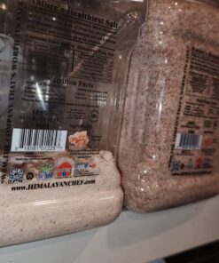 Himalayan Chef Himalayan Pink Salt Fine Grain, Plastic Jar-5 lbs Himalayan Salt fine Plastic Jar 5 Pound (Pack of 1) 39 71F5zJXAFQL