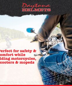 Daytona Helmets Half Skull Cap Motorcycle Helmet – DOT Approved X-Large Dull Black 30 71F6 n8YJqL