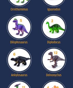 Dig a Dozen Dino Egg Dig Kit for Kids - Dinosaur Toys Gift 3-12 Year Old - 12 Eggs & Surprise Dinosaurs - Science STEM Activities - Educational Boy Toy Party Gifts for Boys & Girls Ages 3-5 4-7 5-7+ 59 71F63MOZeML