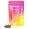 Pink Stork Heartburn Tea: Lemon Mint, 100% Organic, Heartburn Pregnancy Relief + Reduce Indigestion + Acid Reflux, Women-Owned, 30 Cups, Packaging May Vary