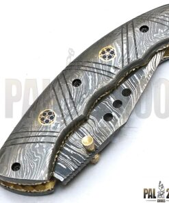 PAL 2000 KNIVES Sagt-9032, Custom Handmade Damascus Steel Folding Pocket Knife - Damascus Handle 17 71F6wSamqpL