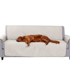 Furhaven Water-Resistant & Reversible Sofa/Couch Cover Protector for Dogs, Cats, & Children - Two-Tone Pinsonic Quilted Living Room Furniture Cover - Gray/Mist, Sofa Reversible Two Tone Gray & Mist 16 71F7Ij9jSqS 1