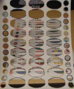 81 Kaleidoscope Oval Poly Waterproof Essential Oil Bottle Labels Plus 81 Round Cap Stickers by Rivertree Life 25 71F7QmzaloL