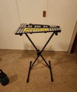 Stage Rocker Single-X Style Classic Folding Keyboard & Digital Piano Stand, Adjustable Width & Height, Durable & Sturdy, Easy to Assemble for Travel/Storage, Sleek Black, Powered by Hamilton(SR524000) 27 71F7cvPyzDL 1