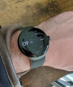 Google Pixel Watch - Android Smartwatch with Fitbit Activity Tracking - Heart Rate Tracking Watch - Matte Black Stainless Steel case with Obsidian Active band - WiFi Matte Black case w/ Obsidian Active band - WiFi 46 71F7fXhxxRL