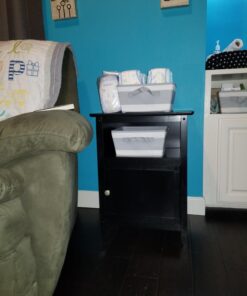 Winsome Wood Henry Accent Table, Black, 19 inches 38 71F8bKAmS L