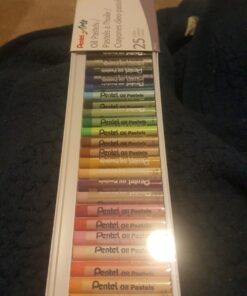 Pentel Arts Oil Pastel Set, 5/16 x 2-7/16 Inch, Assorted Colors, Set of 25 1 Count (Pack of 25) 23 71F8c4hOFQL