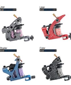 Solong Complete Tattoo Kit 4 Pro Machine Guns 54 Inks Power Supply Foot Pedal Needles Grips Tips Carry Case TK456-US 336 Piece Set 24 71F9AH0VWL