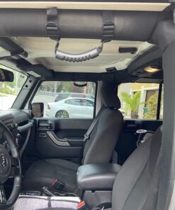 4 x Roll Bar Grab Handles Grip Handle for Jeep Wrangler YJ TJ JK JKU JL JLU Sports Sahara Freedom Rubicon X & Unlimited 1955-2024 (Black) Black 39 71F9MqIk7hL