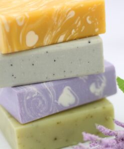 Organic Luxury Handmade 4 Bar Soap Gift Set by KEOMI NATURALS - Gift Boxed & Ready to Give - 100% Pure Essential Oils - PAMPER THEM w/LUXURY WHILE LIFTING THEIR SPIRITS 18 71F9ntbQzL