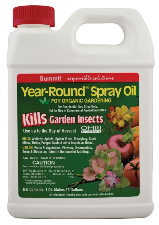 Summit...responsible solutions 114-6 Ounce Summit 114-12 Year-Round Spray Oil for Garden Insects Concentrate, 32, Quart