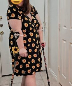 Vive Forearm Crutches (Pair) - Adjustable, Lightweight Arm Crutches Forearm for Adults - Ergonomic Arm Crutch Cuff and Comfortable Handles - Heavy Duty Crutches Non Slip Skid Replaceable Rubber Tips Black 29 71FAGGYgdYL