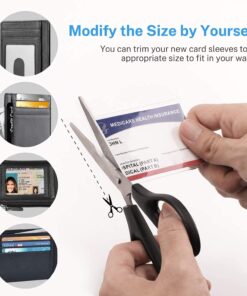 WBSZDS 10 Pack New Medicare Card Holder Protector Sleeves,10 Mil Clear PVC Water Resistant Medicare Card Protectors Sleeves for New Medicare Card,Social Security Card Protector Business Cards 20 71FANdI3v0S