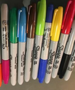 SHARPIE Permanent Markers, Fine Point, Assorted Colors, 12 Count 12 Count (Pack of 1) 48 71FAtNLySSL