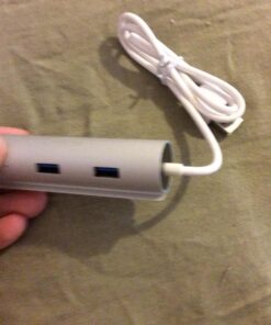 Artix USB 3.0 4-Port Hub with 2-Foot USB 3.0 Cable - Silver (4-Port Aluminum Hub) 32 71FC9PK9ozL