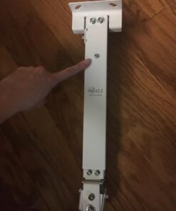 WALI Universal Projector Mount, Projector Ceiling Mount with 25.6'' Extendable Arms, Projector Mounting for Ceiling Adjustable Height Holds up to 44 lbs Projector Holder/Hanger (PM-001-W), White 30 71FCGG mRKL