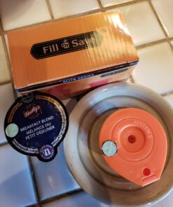 Fill N Save 2 Pack Reusable Carafe K-Cups. 24K Gold Reusable coffee filter for the Keurig 2.0, K200, K300, K400, K500 Series of Machines. Refillable K Carafe Pods (Carafe) 44 71FCNux6KfL