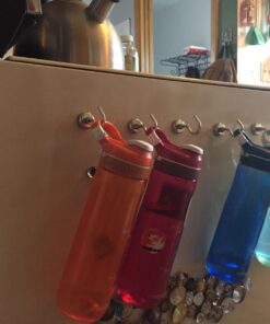 Strongman Tools Strong Magnetic Hooks Heavy Duty Magnet Hooks for Hanging - with Neodymium & Non Scratch Adhesive - Magnetic Hook for Cruise, Wall, Locker, Hanger and More - 6 Pack Set, 50 lbs 50lbs Hooks 49 71FCU0FmeFL 1