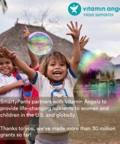 SmartyPants Kids Multivitamin Gummies: Omega 3 Fish Oil (EPA/DHA), Vitamin D3, C, Vitamin B12, B6, Vitamin A, K & Zinc for Immune Support, Gluten Free, Three Fruit Flavors, 120 Count (22 Day Supply) Kids Formula 120 Count (Pack of 1) 37 71FCeCzOtAL 3