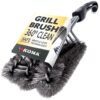 Kona 360/Clean Grill Brush - Powerful 30-Second Grill Cleaner - The World's Best Grill Brush, Bristle | Free of Brass Wire & Safe BBQ Grill Brush, BBQ Brush Accessory for Grill Cleaning Kit - 18 Inch 1 Black 18 71FDlXV7ryL