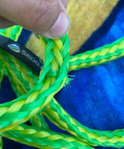 Skog Å Kust Premium PWC Dock Lines | 2-Pack Heavy Duty Braided Ropes, 1/2'' x 7ft & 14ft Lengths, with 316 Stainless Steel Clip 12mm (1/2 inch) dimeter rope 2-Pack: 7 & 14 ft Yellow & Green 20 71FEZaKY6iL