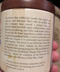 Blue Lotus Chai - Traditional Masala Chai - Makes 100 Cups - 3 Ounce Masala Spiced Chai Powder with Organic Spices - Instant Indian Tea No Steeping - No Gluten 3 Ounce (Pack of 1) 52 71FEtGzH XL