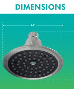 Niagara Conservation N2515CH Sava Spa 1-Spray with 1.5 GPM 4.4-in. Wall Mount Adjustable Fixed Shower Head in Chrome, 1-Pack | Bathroom Shower Head Sprayer with Pressure Compensation Technology 19 71FFB3LRIyL