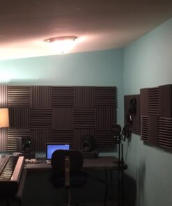 AK TRADING 48 Pack- Acoustic Panels Studio Soundproofing Foam Wedges 2" X 12" X 12" 16 71FFaFQ39HL