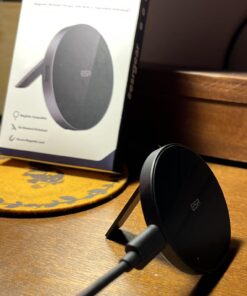 ESR Charger for Magsafe,Wireless Charger Kickstand, Charger for iPhone 15/14/14 Plus/14 Pro/14 Pro Max and iPhone 13/12 Series, with 5ft Removable Cable, Adapter Not Included, Black 1 PACK 57 71FG2UTWfxL