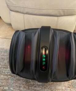 Nekteck Foot Shiatsu Massager for Circulation and Pain Relief, Smart Electric Massage Machine with Heat, Deep Kneading, Vibration, Compression for Feet, Calf, Arm Muscle Relax Black (APP Control) Black - APP Control 28 71FG4x kzHL