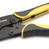 TITAN 11477 Ratcheting Wire Terminal Crimper Tool for Insulated Terminals, Fixed Jaw Crimper Fixed Jaw Crimper for Insulated Terminals 18 71FG5DFa2jL