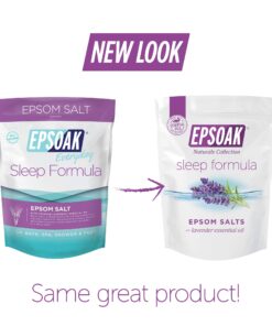 Epsoak Epsom Salt 2 lbs - Lavender Sleep Formula Bath Salts 2 Pound (Pack of 1) 14 71FGDIh573L