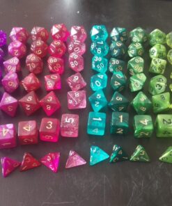 Wiz Dice Series II - DND Dice Set (105 Dice, 15 Sets of 7 Unique Colors) - Perfect DND Gifts - Role Playing Dice DND Accessories for TTRPG MTG Dice Games -D&D Dice Game Sets in Unique Finishes 57 71FGh747WDL 2