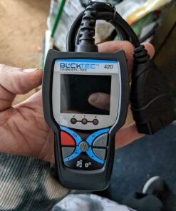 BLCKTEC 420 Bluetooth OBD2 Scanner Diagnostic Tool - Vehicle Code Reader for Car - Clears Check Engine Light - Comes with Premium OBD App On IOS & Android - Works For All Cars 1996 & Newer 48 71FHTtHsQhL