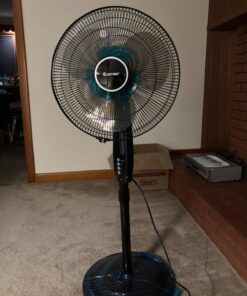 COSTWAY Pedestal Fan, Black-Double 3 Blades 35 71FHuWcQHPL