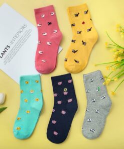 5 Pairs Womens Funny socks Cozy Cute Printed Patterned Fun Socks Novelty Cat Socks for Women Gifts One Size B-animals Multicolor(5 Pairs) 18 71FHy5MVnWL