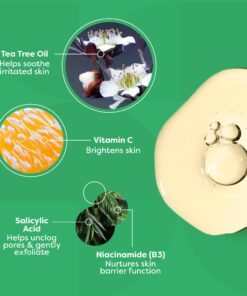 TruSkin Tea Tree Clear Skin Super Serum, Formulated with Tea Tree Oil, Vitamin C, Salicylic Acid, Niacinamide & Retinol, 1fl oz 1 Fl Oz (Pack of 1) 30 71FIbtpjHiL 1