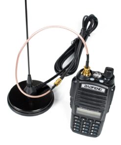 Authentic Genuine Nagoya UT-308UV 21-Inch Magnetic Mount VHF/UHF (144/430Mhz) Antenna SMA-Female for BTECH and BaoFeng Radios UT-308UV SMA VHF/UHF 10 71FIwOzb14L