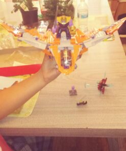 LEGO Marvel Super Heroes Avengers: Infinity War Thanos: Ultimate Battle 76107 Guardians of the Galaxy Starship Action Construction Toy (674 Pieces) (Discontinued by Manufacturer) 49 71FJCxxdvkL