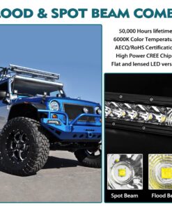 Rigidhorse 32 Inch LED Light Bar Single Row Flood & Spot Beam Combo 30000LM Off Road Driving Light for Pickup SUV ATV UTV Truck Roof Bumper 35 71FJcyel02L