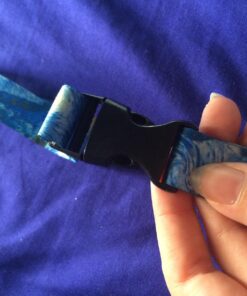 Vincent Van Gogh The Starry Night Print Lanyard with PU Leather ID Badge Holder Wallet with 3 Card Pockets, Safety Breakaway Clip & Matching Note Card. Gift of Carabiner Keychain Flashlight. Breakaway + Keychain Light 33 71FJoNcvXgL