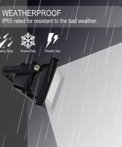 GLW 12V AC or DC LED Flood Light,10W Mini IP65 Waterproof Outdoor Light,900LM,6000K,Daylight White Security Light,80W Halogen Bulb Equivalent Daylight White (10W) 23 71FKEXgRrGL