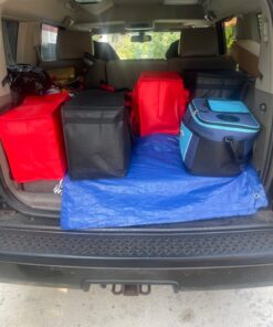 NZ home Insulated Cooler Bag and Food Warmer (XL Plus, 2 Pack) for Food Delivery & Grocery Shopping with Zippered Top, Black XL Plus 58 71FKZuwz9PL 2