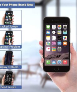 Yodoit for iPhone 6s Plus Screen Replacement Touch LCD Display Digitizer Glass Full Assembly Camera Home Button Proximity Sensor Earpiece Speaker + Tool 5.5 inches (Black) Black iPhone 6s Plus - Black 24 71FL9FKi UL