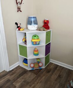 Sorbus Foldable Storage Cubes - 6 Fabric Baskets for Organizing Pantry, Closet, Shelf, Nursery, Playroom, Toy Box, Cubby - 11 Inch Dual Handle Collapsible Closet Organizers and Storage Bins (Green) Green 27 71FLgqZ0Y8L